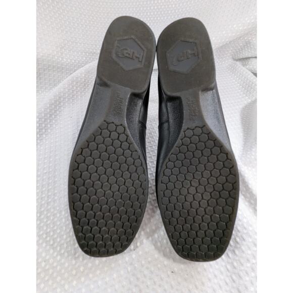 NWOT! HUSH PUPPIES! BLACK GENUINE LEATHER LOAFER SIMPLE SLIP-ON LOAFERS! SZ 11M - Picture 9 of 10